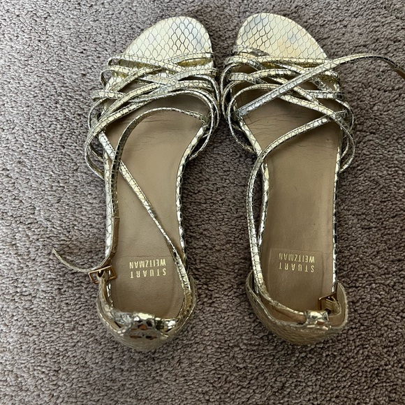 Stuart Weitzman Shoes - Stuart Weitzman gold strappy sandals